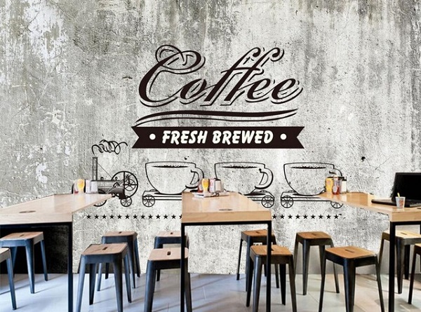 Trang trí quán cafe bằng cách vẽ tranh tường cafe
